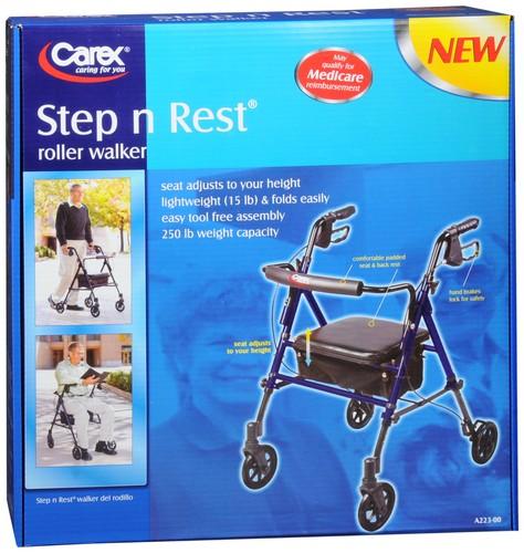 Carex Step n Rest Rollator Walker