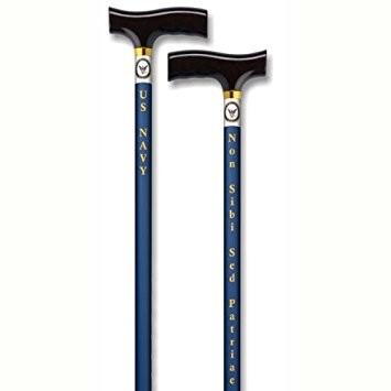 Straight Adjustable Aluminum Cane - Navy